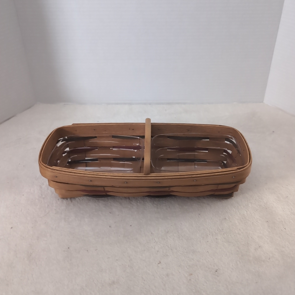 Longaberger 1994 Woven Traditions Bread Basket, Protectors, and Divider!